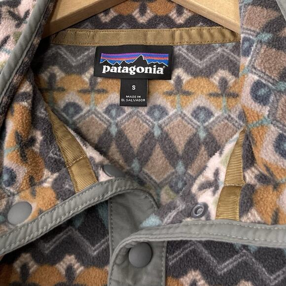 Patagonia Pullover Fleece Size Small Micro D Snap T Companions Aztec Tribal - Picture 4 of 11